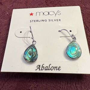 Sterling Silver Abalone Earrings